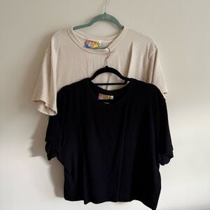 BIG BUD PRESS WAFFLE KNIT CROPPED TEE BUNDLE